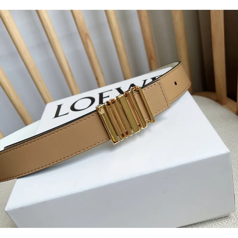 Loewe Leather Belts Luxury Design Fashion Original leather Genuine packaging width:2.8cm #A53997