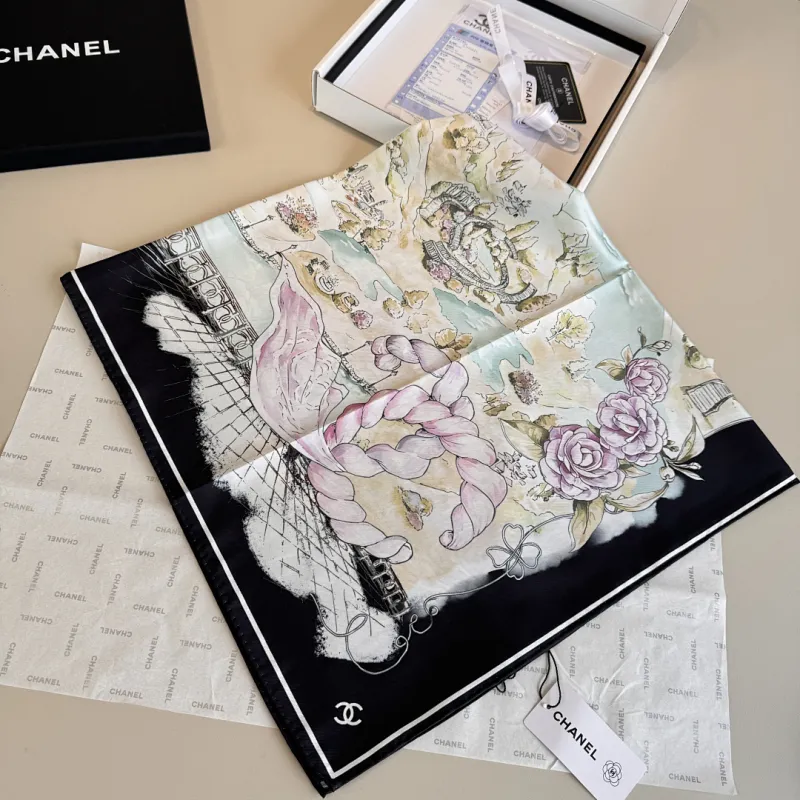 Chanel Designer Style Neck Scarves  Silk Scarves  Shawls  scarf #A63047