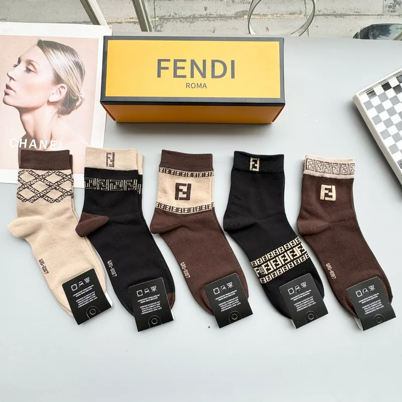 Fendi socks Five pairs per box #A51563