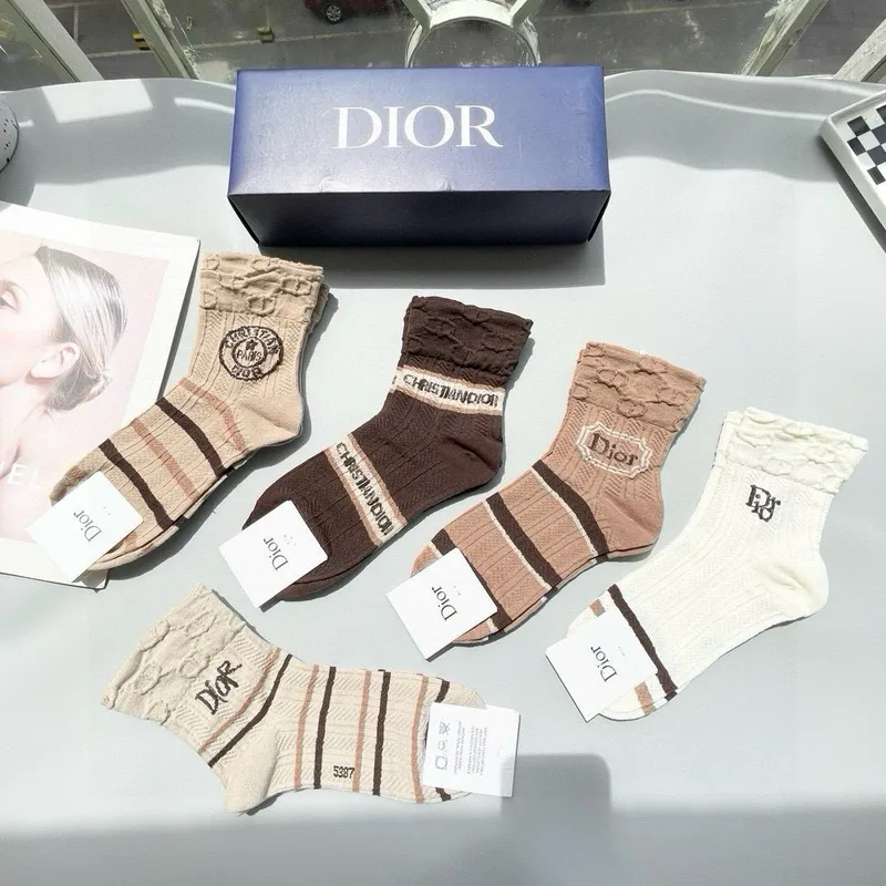 D-ior socks Five pairs per box #A51565