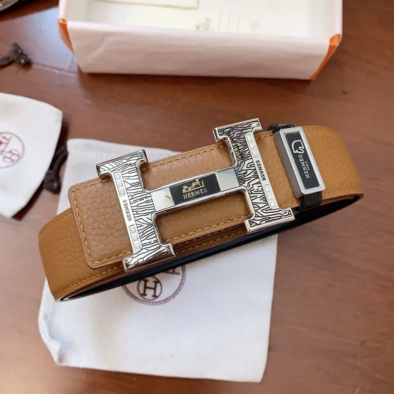 Hermes AAA+ Belts Luxury Design Fashion Original leather  Genuine packaging width:3.8cm #A53980