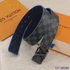 Mens Louis Vuitton AAA+ reversible Leather Belts W4cm #9129990