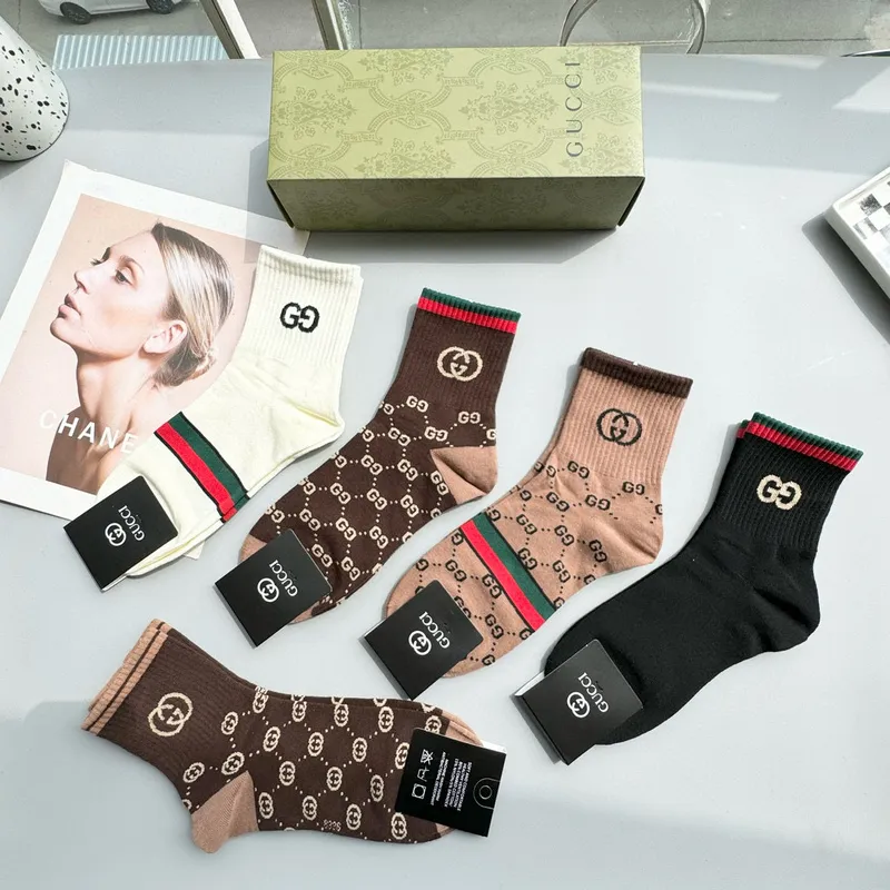 Gucci socks Five pairs per box #A51570 Gucci socks Five pairs per box #A51570