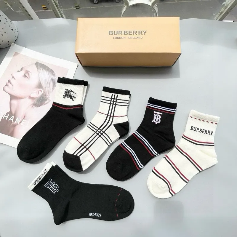Burberry socks Five pairs per box #A51566