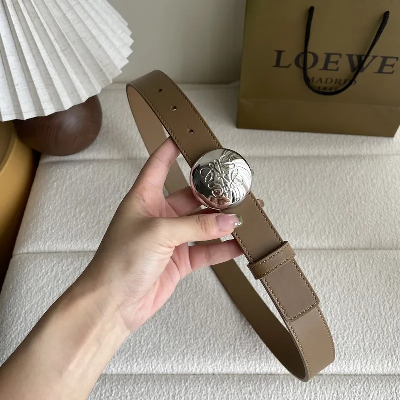 Loewe Leather Belts Luxury Design Fashion Original leather Genuine packaging width:3.2cm #A54001
