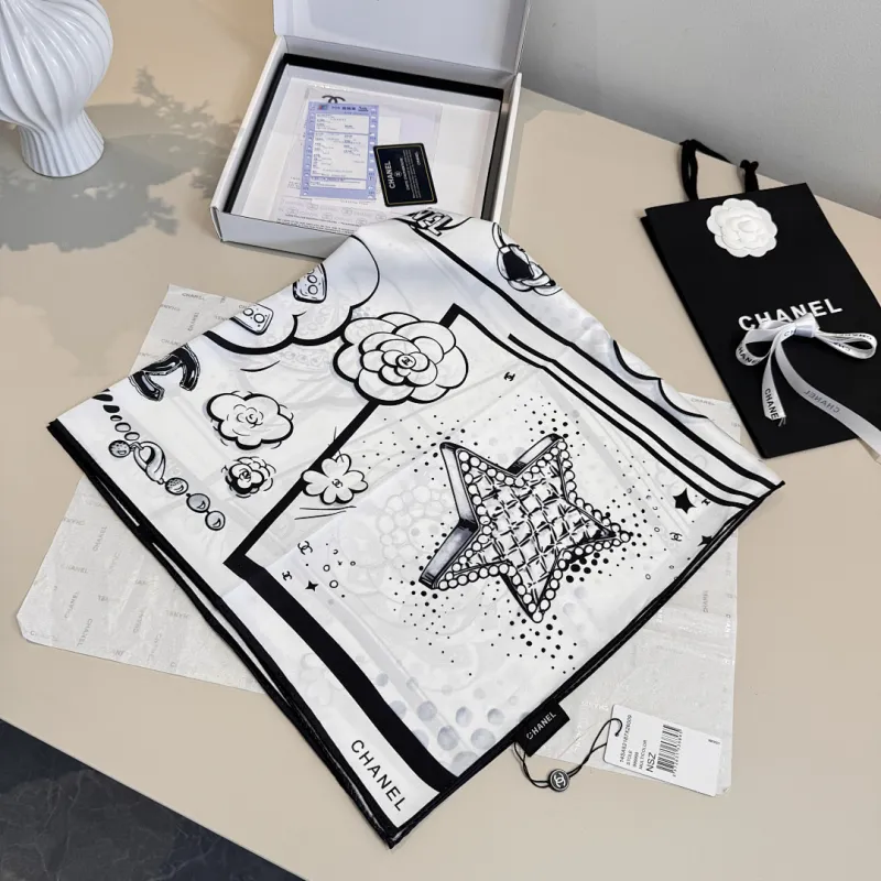 Chanel Designer Style Neck Scarves  Silk Scarves  Shawls  scarf #A63036
