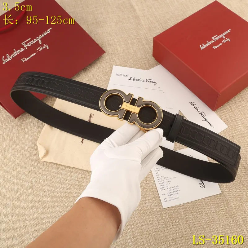 Farregemo AAA+ Leather reversible Belts W3.5cm #9129594 Farregemo AAA+ Leather reversible Belts W3.5cm #9129594