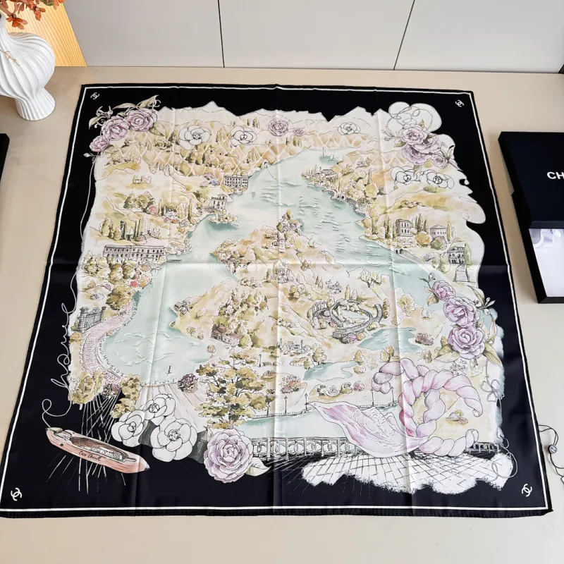 Chanel Designer Style Neck Scarves  Silk Scarves  Shawls  scarf #A63046