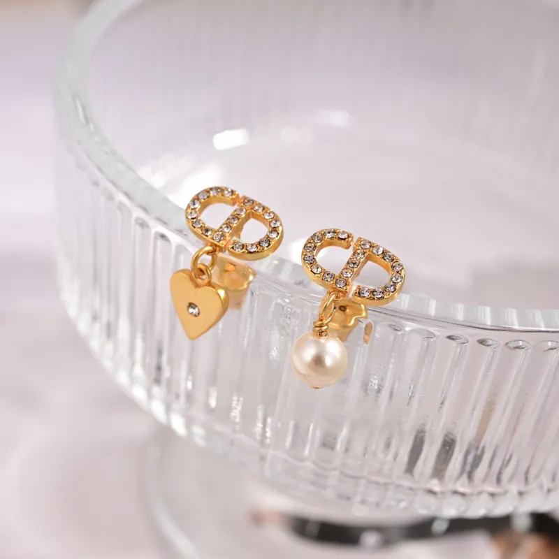D-ior Tribales Gradient Logo Earrings #A50091