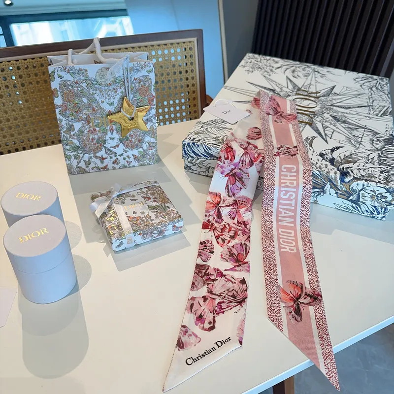 D-ior Scarf Small scarf decorate the bag scarf strap #A48618