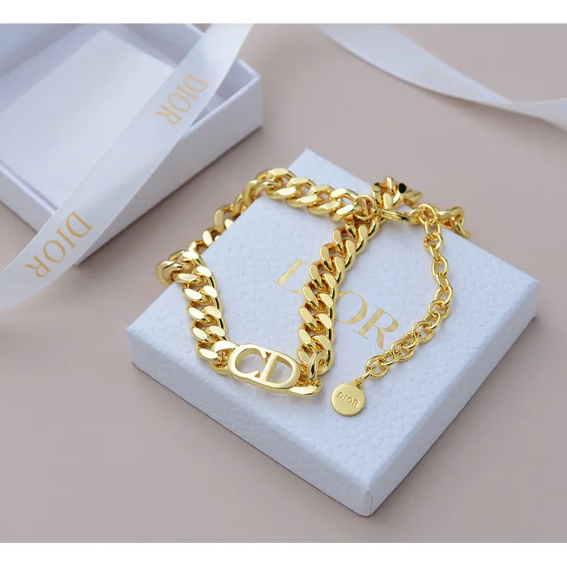 D-ior necklace Jewelry  length 40 cm #9999921619