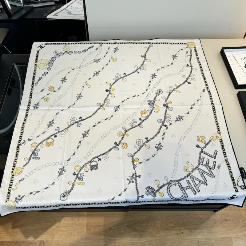 Chanel Designer Style Neck Scarves  Silk Scarves  Shawls  scarf #A63050
