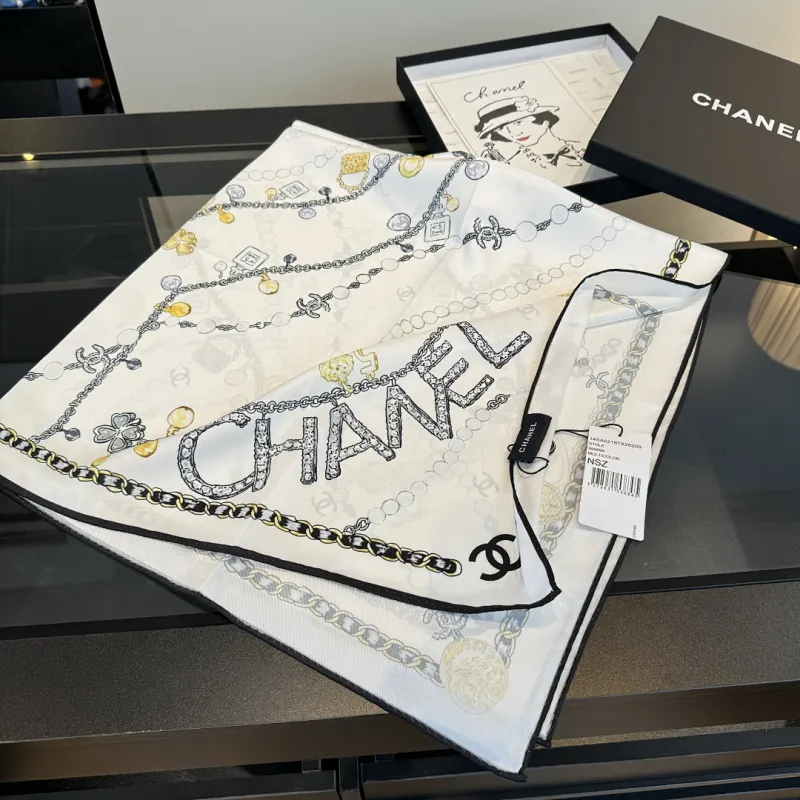 Chanel Designer Style Neck Scarves  Silk Scarves  Shawls  scarf #A63050