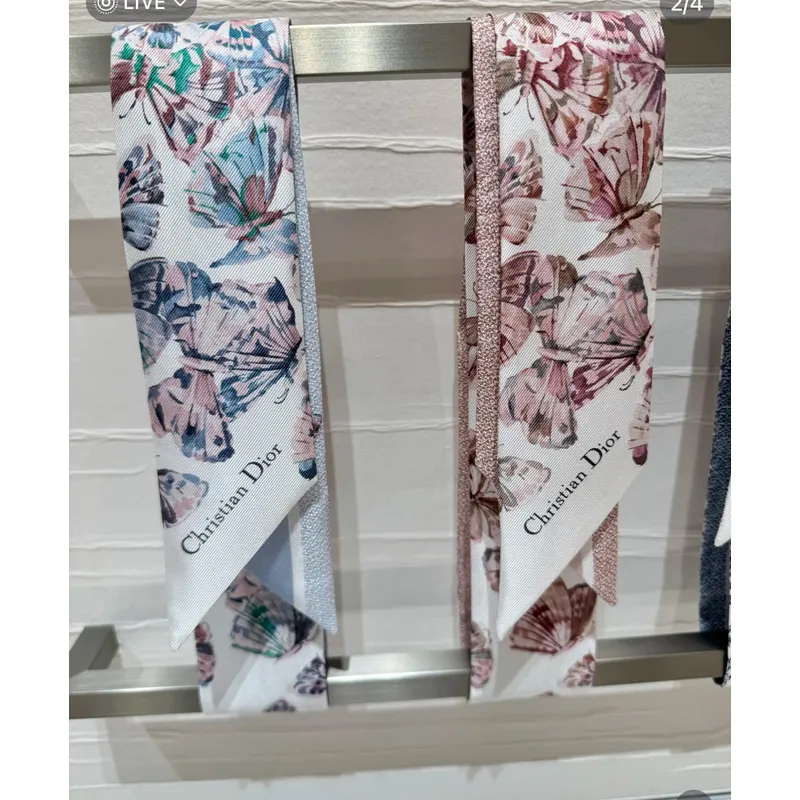 D-ior Scarf Small scarf decorate the bag scarf strap #A48618