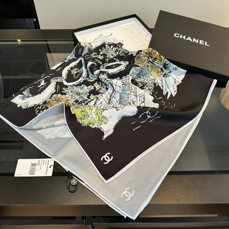 Chanel Designer Style Neck Scarves  Silk Scarves  Shawls  scarf #A63049
