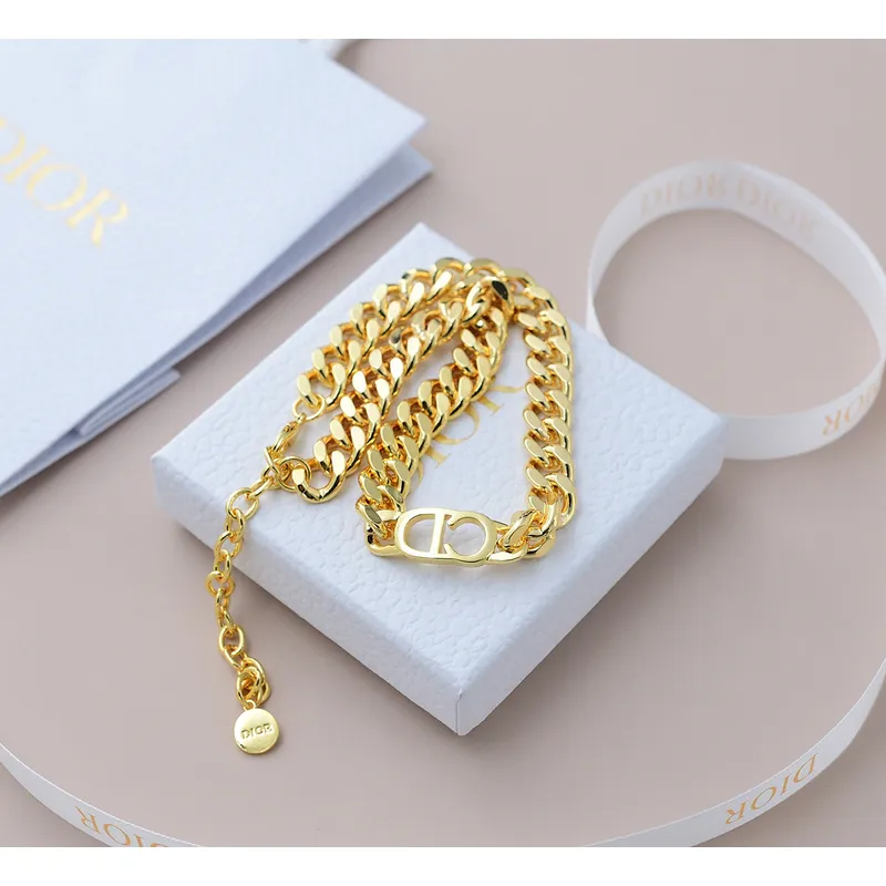 D-ior necklace Jewelry  length 40 cm #9999921619