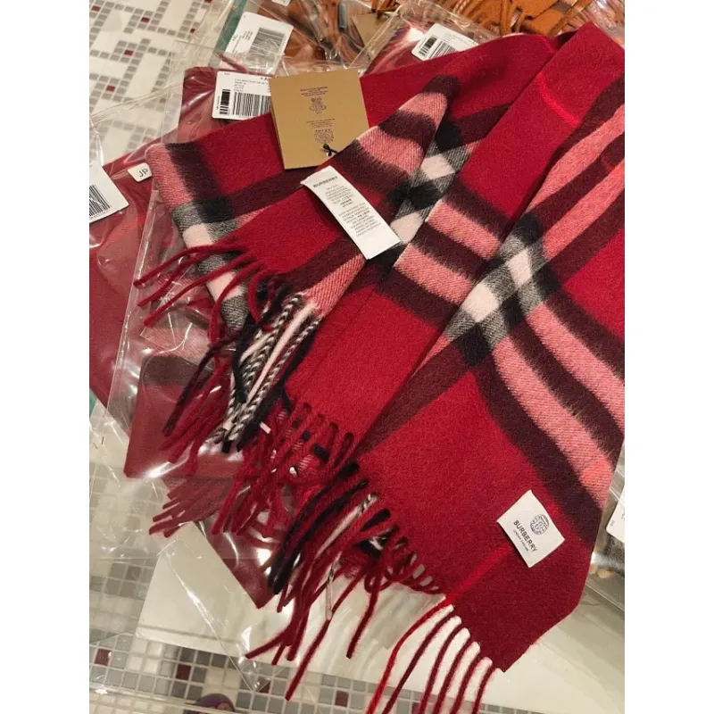 Burberry classic cashmere plaid scarfs #A61886