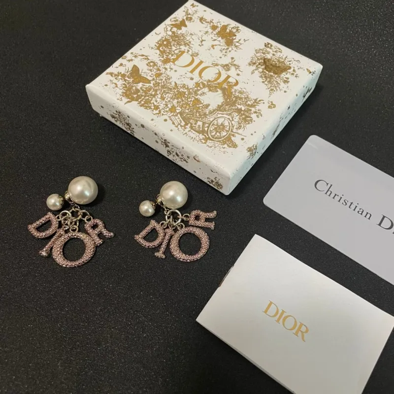 D-ior Tribales Gradient Logo Earrings #A50089