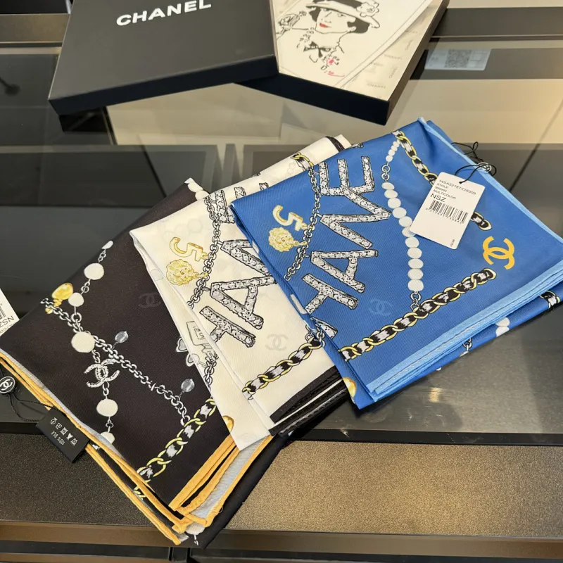 Chanel Designer Style Neck Scarves  Silk Scarves  Shawls  scarf #A63052
