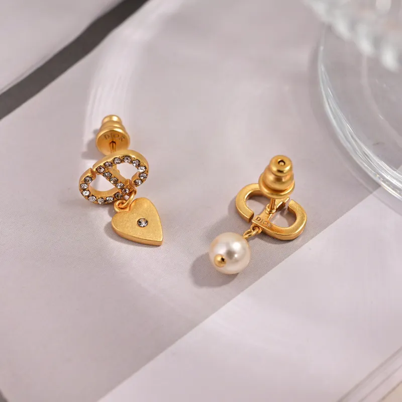 D-ior Tribales Gradient Logo Earrings #A50091