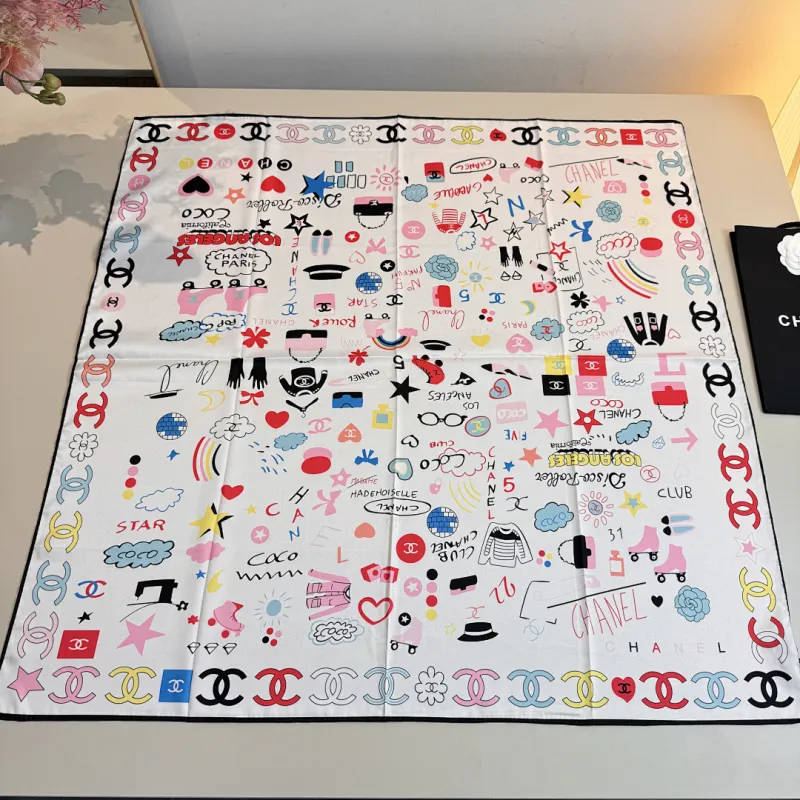 Chanel Designer Style Neck Scarves Silk Scarves Shawls scarf #A63044 Chanel Designer Style Neck Scarves Silk Scarves Shawls scarf #A63044