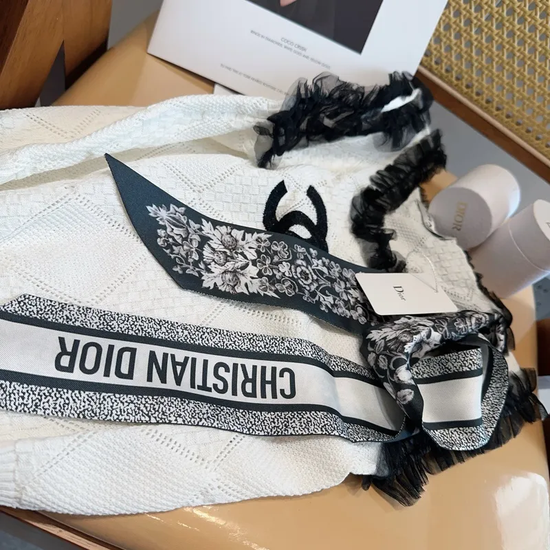 D-ior Scarf Small scarf decorate the bag scarf strap #A48623