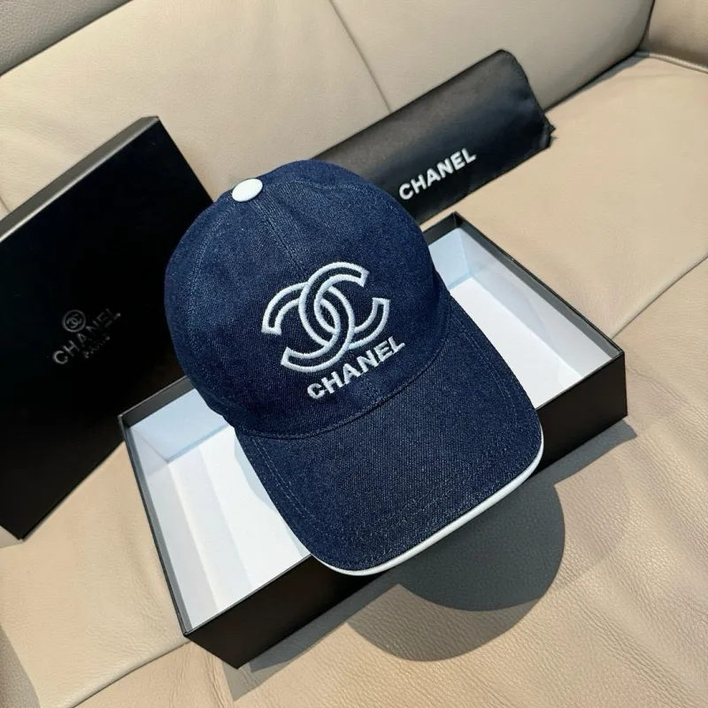 Chanel Printed and embroidered Caps&Hats #A62729 Chanel Printed and embroidered Caps&Hats #A62729