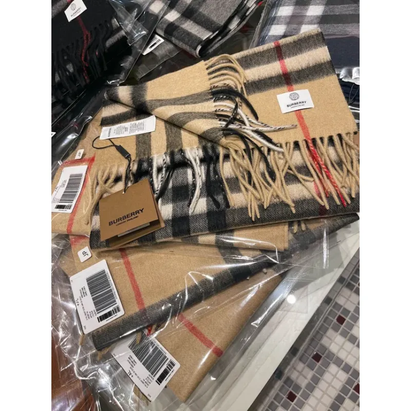Burberry classic cashmere plaid scarfs #A61886