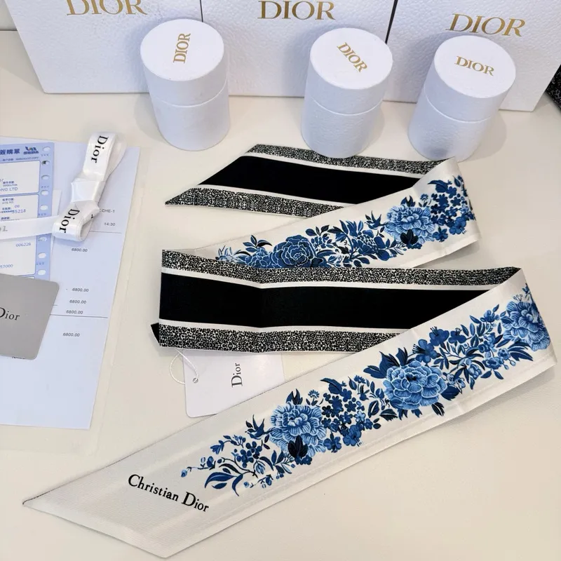 D-ior Scarf Small scarf decorate the bag scarf strap #A48611