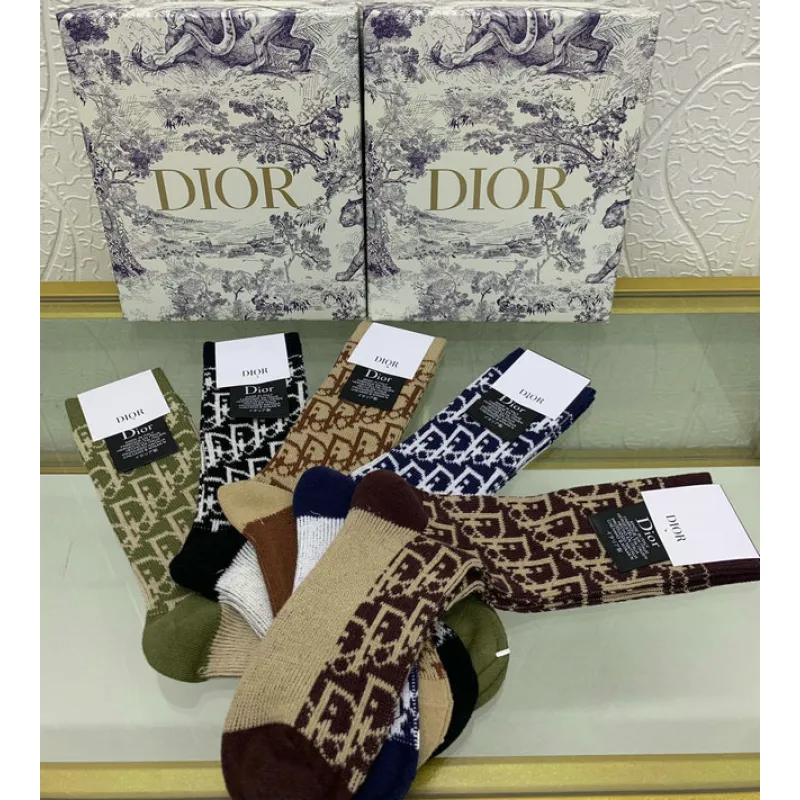 Brand D-ior socks (5 pairs) #999902055