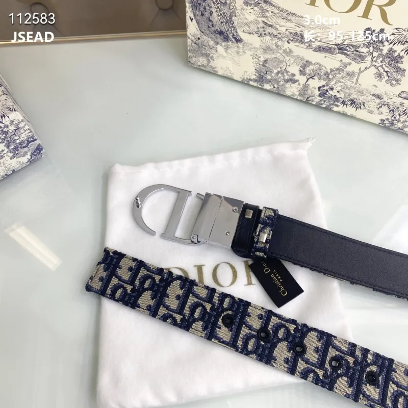 D-ior AAA+ Leather belts for Men W3.5cm #999931602 D-ior AAA+ Leather belts for Men W3.5cm #999931602