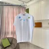 Eye catching Louis Vuitton T Shirt With Colorful Brand Motifs For Fashion Fans Black/White/Purple/Light Blue #A54350