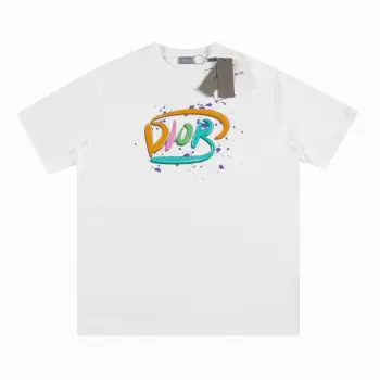 D-ior T-shirts for men Color logo #A47037
