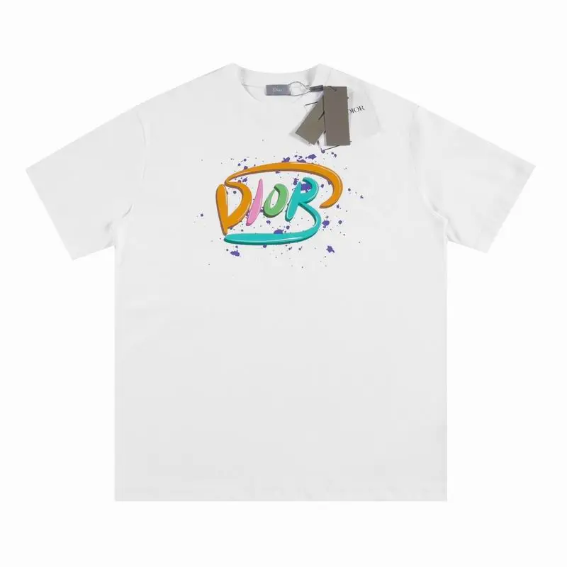D-ior T-shirts for men Color logo #A47037