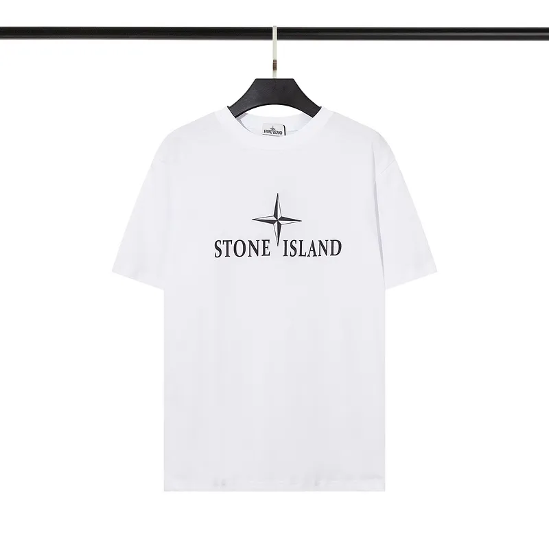 Stone Island T-Shirts for Men White/Black #A25383
