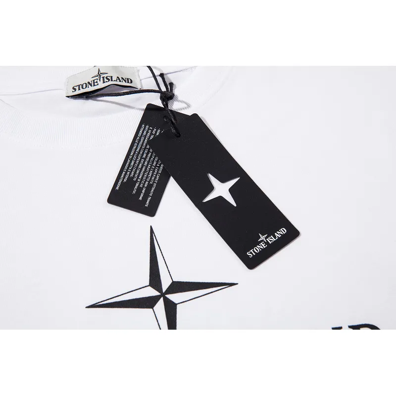 Stone Island T-Shirts for Men White/Black #A25383