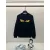 Fendi Black Sweatshirt With Iconic Yellow Monster Eye And Louis Vuittonogo Design #A54421