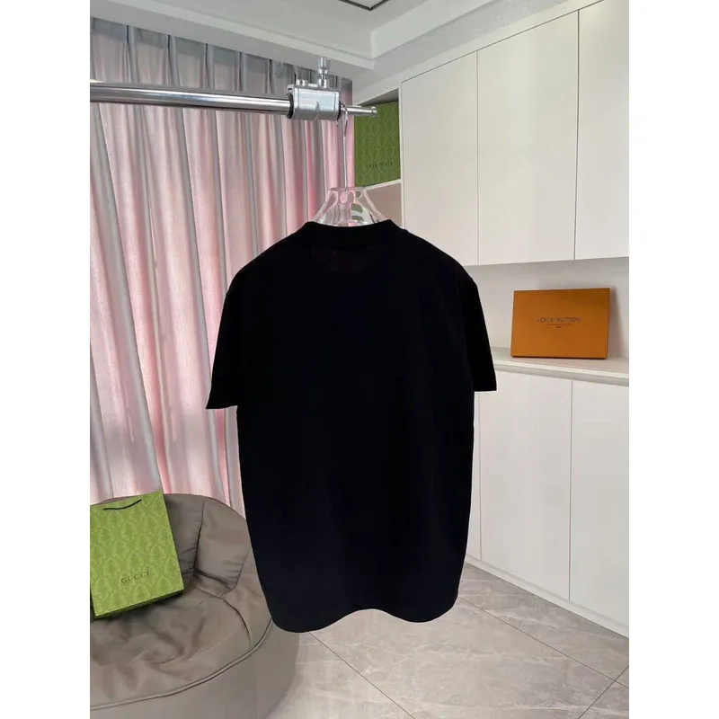 CELINE LOOSE T-SHIRT IN COTTON JERSEY Black/Pink/Grey #A53417