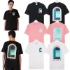 Casablanca LArc Colore Printed Cotton T-shirt Pink/Black/White Casablanca #A53438 Casablanca LArc Colore Printed Cotton T-shirt Pink/Black/White Casablanca #A53438