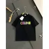 Celine T-Shirts for MEN Black/White #A46957