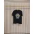 Balmain Paris White/Black T Shirt with Gold Chain and Blue Ribbon Circular Graphic Design for Men #A54258