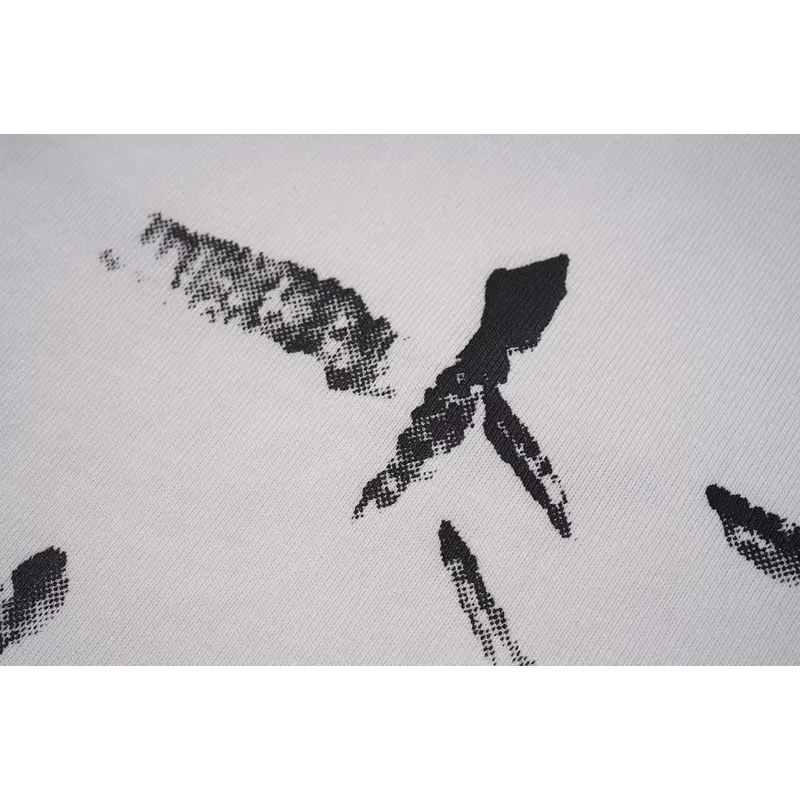 Louis Vuitton Black T Shirt with Abstract Brush Stroke Print and Artistic Logo Graphic for Men #A54255
