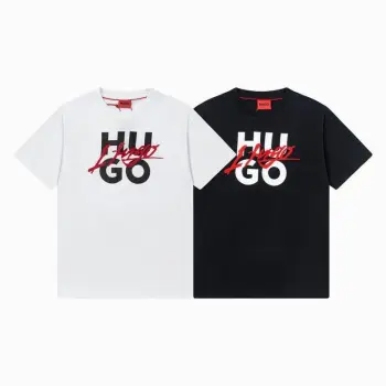 Hugo Boss Polo Shirts for Boss t-shirts Black/White #A47185