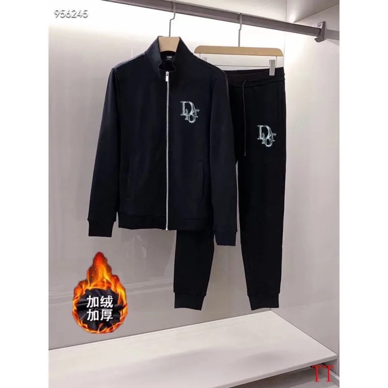 D-ior tracksuits for D-ior Short Tracksuits for men Fleece-lined and thickened #A58015