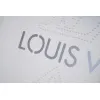 Louis Vuitton Black/White T - Shirt With Rhinestone Logo And Brand Detailing #A54244 Louis Vuitton Black/White T - Shirt With Rhinestone Logo And Brand Detailing #A54244