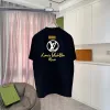 Chic Louis Vuitton T Shirt With Gold Logo And Paris Lettering For Fashionistas Black/White/Purple/Light Blue #A54352