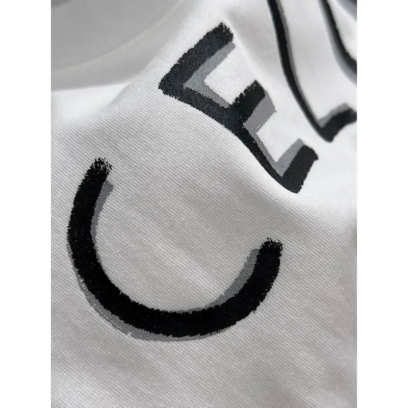 Celine T-Shirts for MEN Black/White #A46956