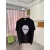 CELINE LOOSE T-SHIRT IN COTTON JERSEY Black/Pink/Grey #A53417