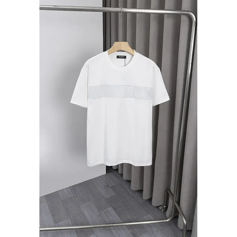 Balmain T-Shirts for men Black/White #A52619