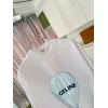 CELINE LOOSE T-SHIRT IN COTTON JERSEY Black/Pink/Grey #A53417